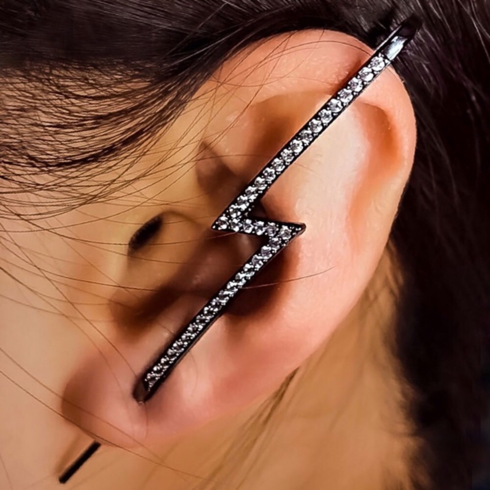 ⚜️𝟯𝟬%𝗢𝗙𝗙 𝗯𝘂𝗻𝗱𝗹𝗲𝘀 𝟯+⚜️ NEW CZ Silver Flash Ear Hook - Picture 5 of 14